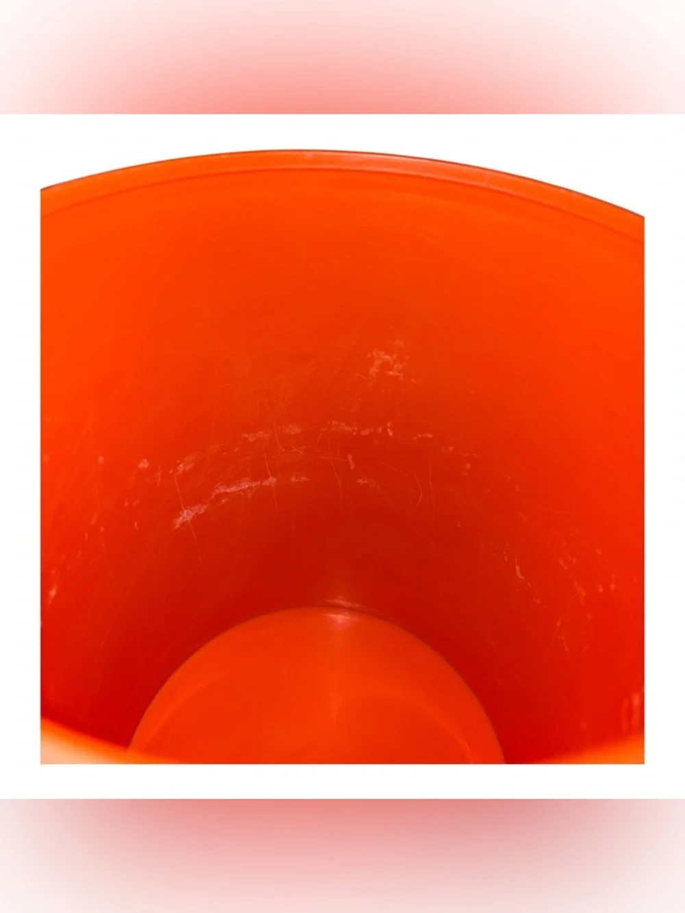 Vintage Tupperware Orange 809-6 Servalier Nesting Canister w/ 810-19 Lid
